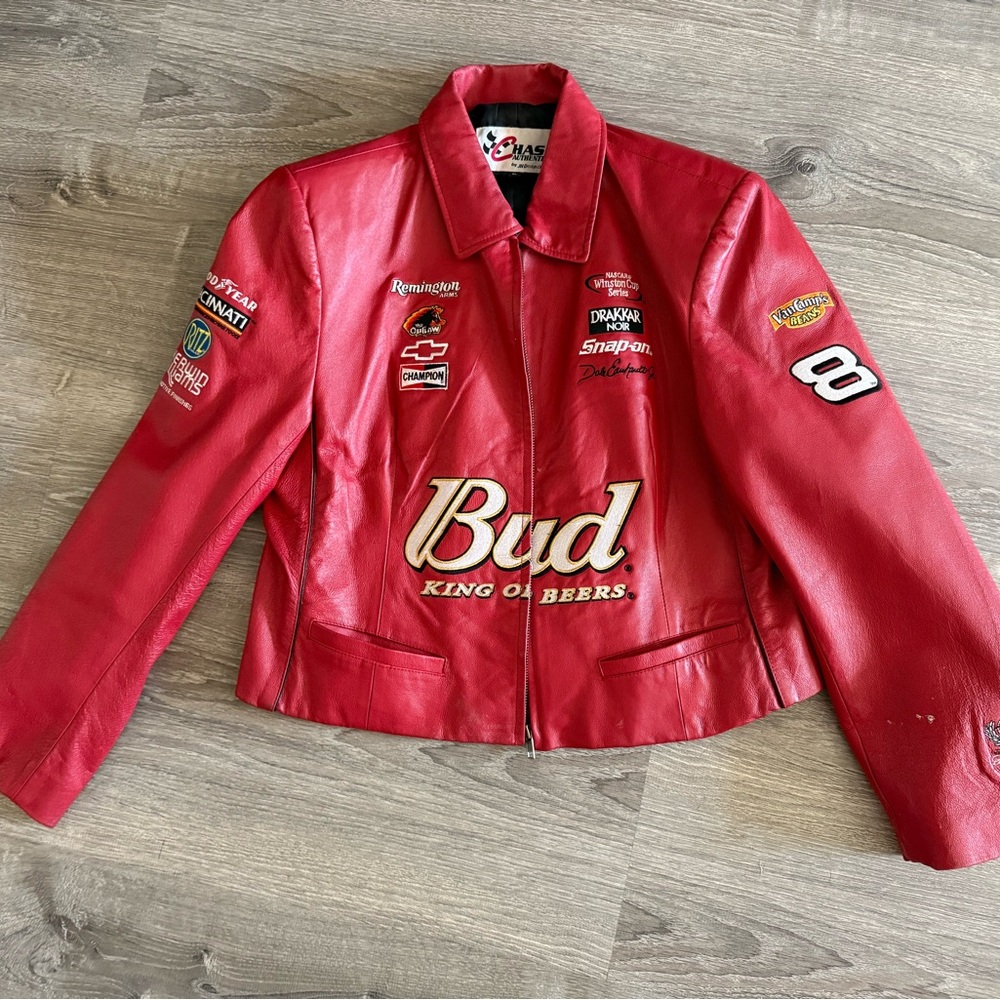 Chase Authentics Red Budweiser Varsity Jacket